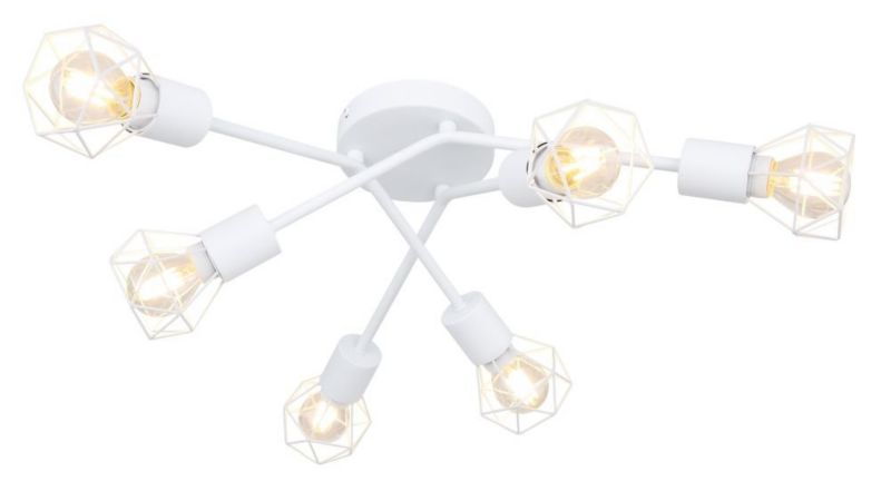 Lampa sufitowa XARA I 54802W-6 biała metalowa Globo Lighting 1 szt.