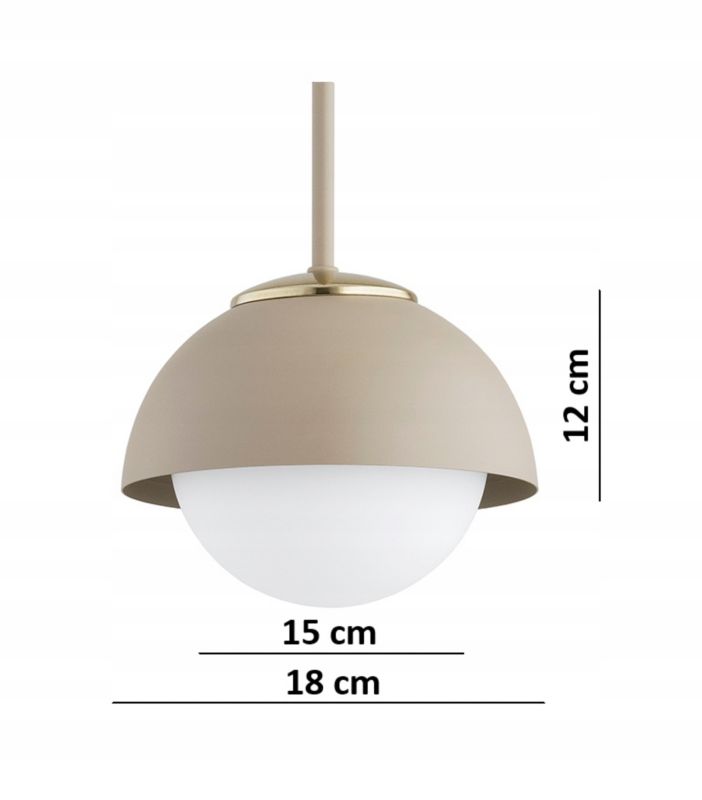 Lampa Sufitowa Żyrandol Elko-Lighting 3-Punktowy Cosmo E27 beżowy 1 szt