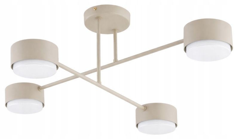 Lampa Sufitowa Żyrandol Elko-Lighting Mono Ecru 4x GX53 ecru 1 szt