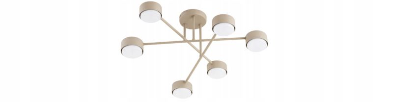 Lampa Sufitowa Żyrandol Elko-Lighting Mono Ecru 6x GX53 ecru 1 szt