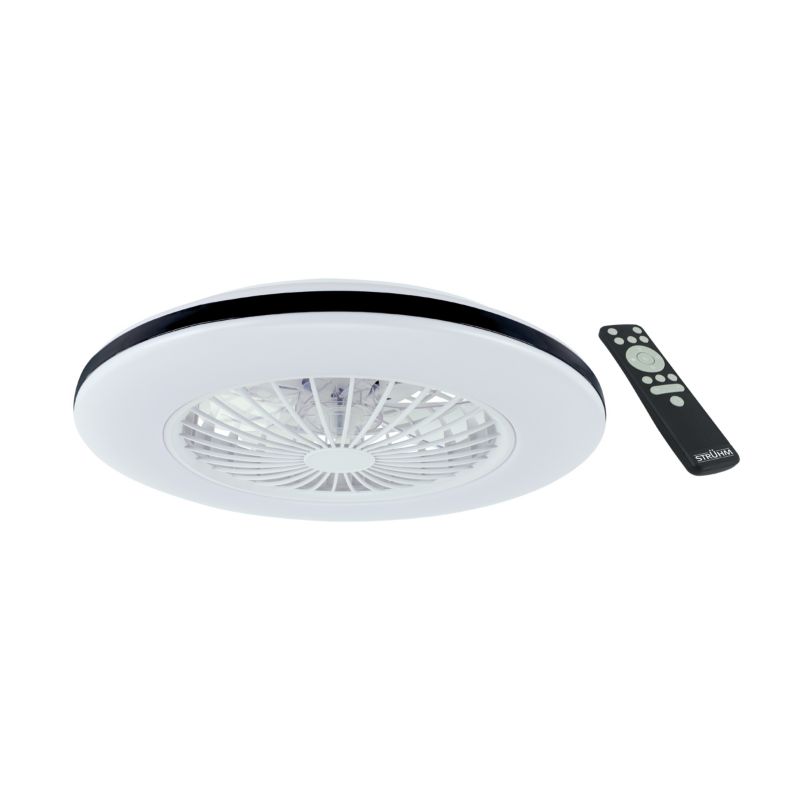 Lampa sufitowa z wentylatorem STRUHM HALNY LED C 48W okrągła moc 48W w komplecie z pilotem - 1 szt.