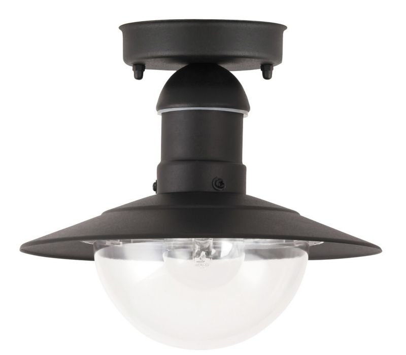 Lampa sufitowa zewnętrzna Rabalux Oslo czarna  1 x E27 x 60W IP44 wym: 21,5 x 24 x 24 cm - 1 szt.