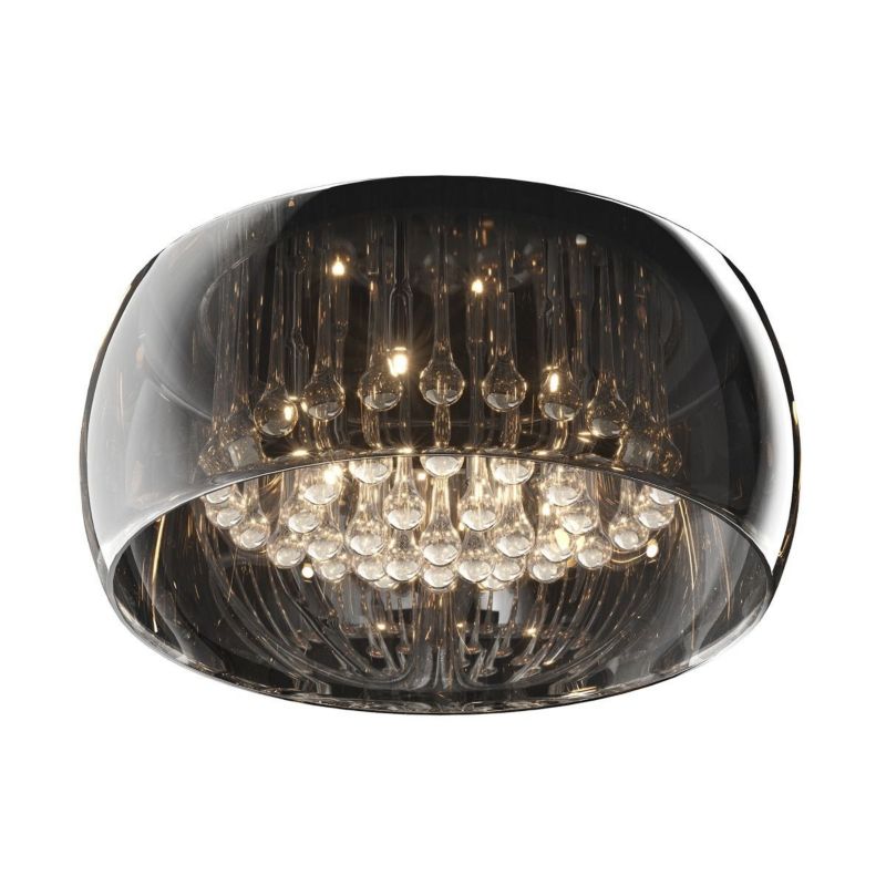 Lampa sufitowa Zuma Line Crystal czarno-przezroczysty