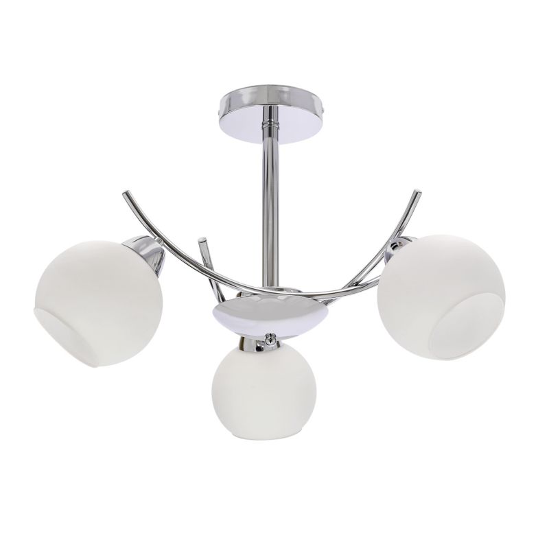 Lampa sufitowa żyrandol Candellux Lighting Amos 3 X E27 chrom