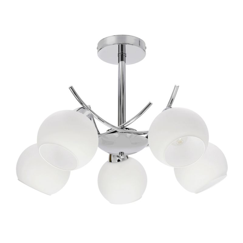 Lampa sufitowa żyrandol Candellux Lighting Amos 5 X E27 chrom