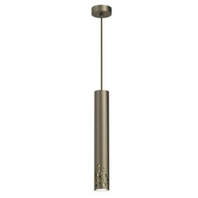 Lampa sufitowa żyrandol Luminex Altro Buble 1 x GU10 tytanowa/złota