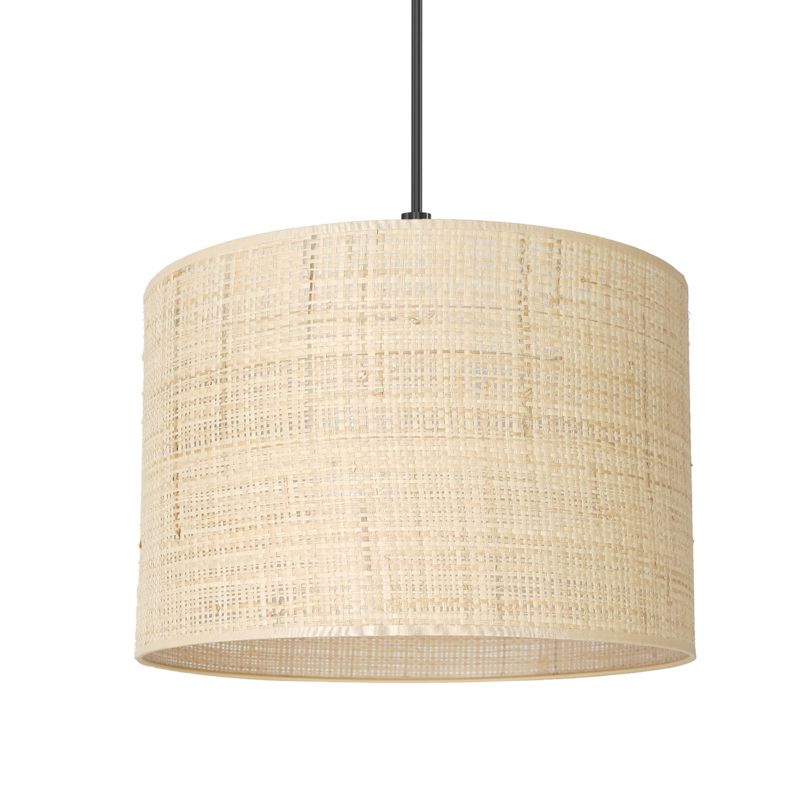 Lampa sufitowa żyrandol Luminex Rattan 1 x E27