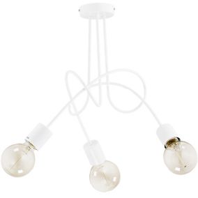 Lampa sufitowa żyrandol Tango 3 x 60 W E27 biała