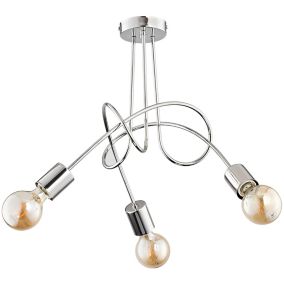 Lampa sufitowa żyrandol Tango 3 x 60 W E27 chrom