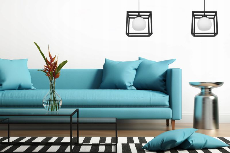 Lampa sufitowe wisząca Light Home LH Eliza Cage Klatka 1x E27 60W szklana kula mleczna 1szt.