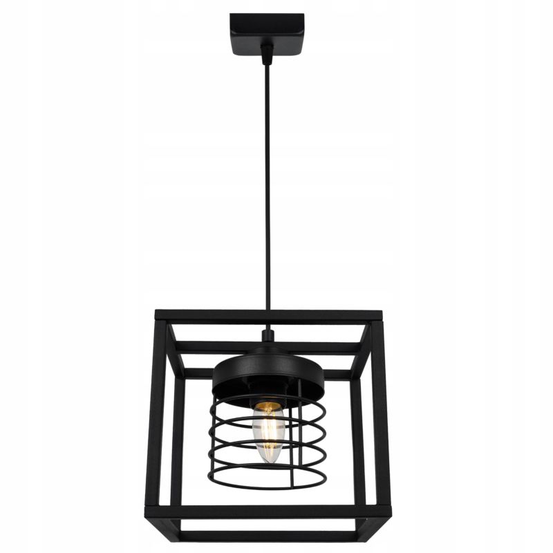 Lampa sufitowe wisząca Light Home LH Rasti Cage Klatka 1x E27 60W czarny 1szt.
