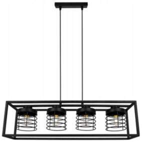 Lampa sufitowe wisząca Light Home LH Rasti Cage Klatka 4x E27 60W czarny 1szt.