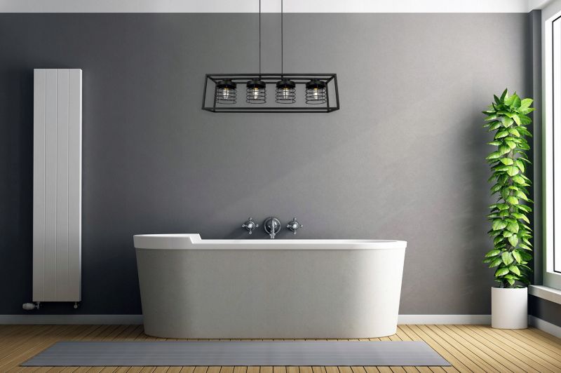 Lampa sufitowe wisząca Light Home LH Rasti Cage Klatka 4x E27 60W czarny 1szt.