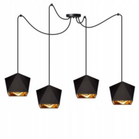Lampa sufitowe wisząca Light Home LH Spider Diamond 4x E27 60W czarny 1szt.