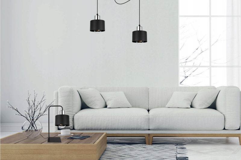 Lampa sufitowe wisząca Light Home LH Spider Panta 2x E27 60W czarny/srebrny 1szt.