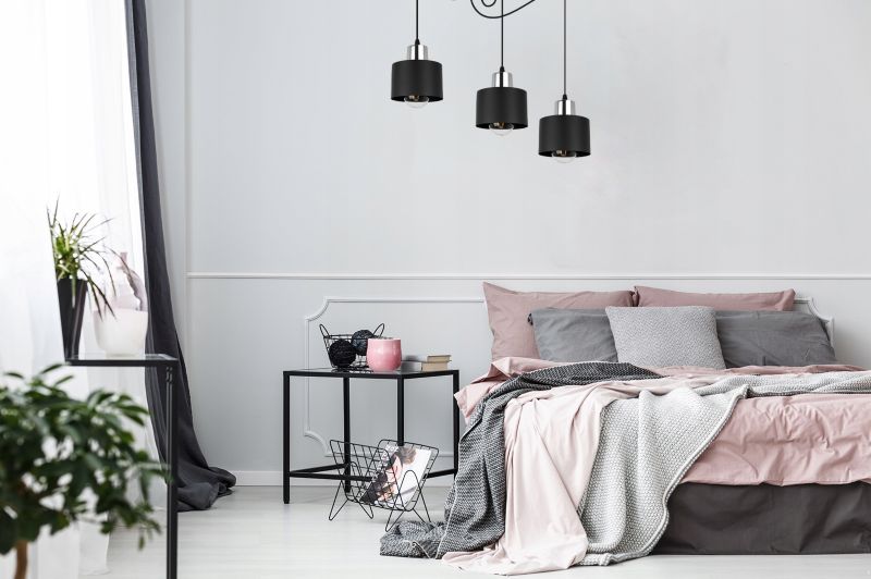 Lampa sufitowe wisząca Light Home LH Spider Panta 3x E27 60W czarny/srebrny 1szt.