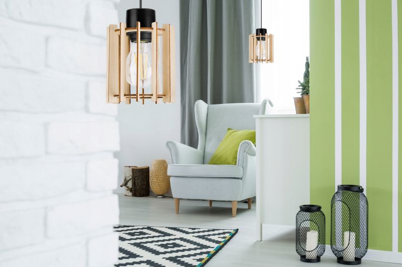 Lampa sufitowe wisząca Light Home LH Timber 1x E27 60W tuba drewno 1szt.