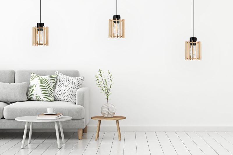 Lampa sufitowe wisząca Light Home LH Timber 1x E27 60W tuba drewno 1szt.