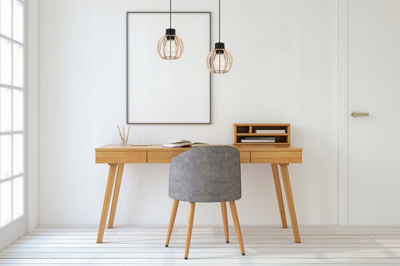 Lampa sufitowe wisząca Light Home LH Timber 2x E27 60W kula drewno 16cm 1szt.