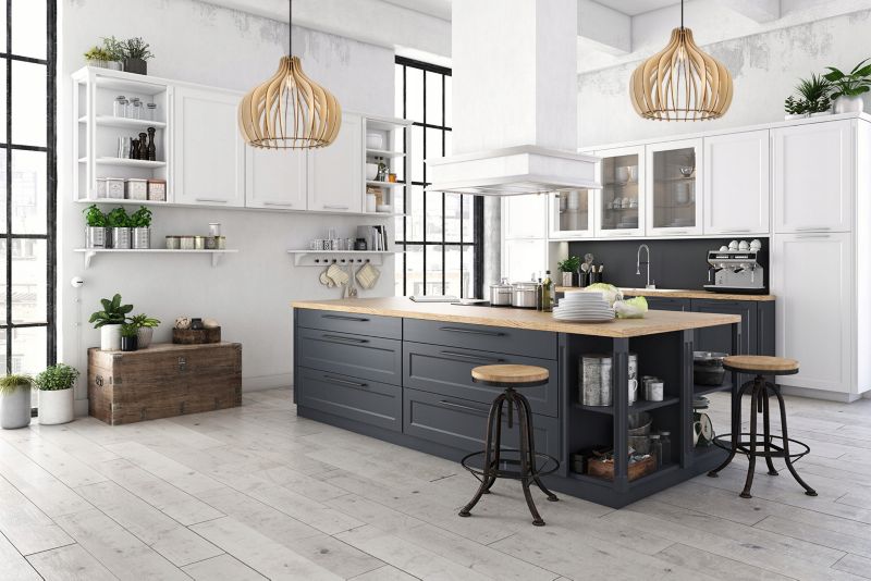 Lampa sufitowe wisząca Light Home LH Timber metal 1x E27 60W klosz drewno owal naturalny/czarny 1szt.