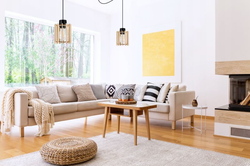 Lampa sufitowe wisząca Light Home LH Timber Spider 2x E27 60W klosz drewno tuba czarny 1szt.