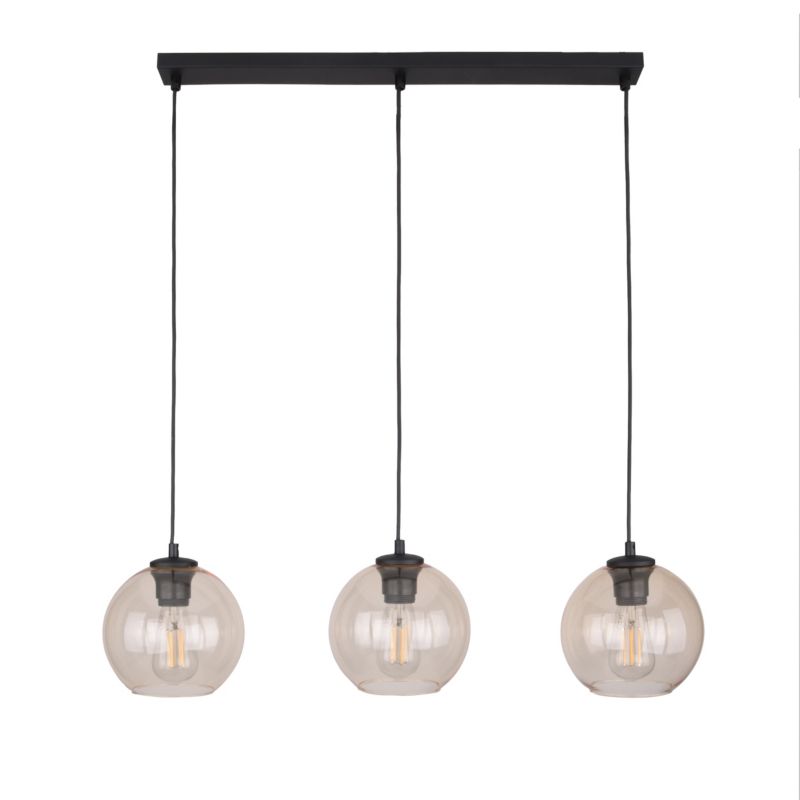 Lampa TK-Lighting Cubus Bursztyn Lampa Wisząca 3  Listwa - 1 szt.