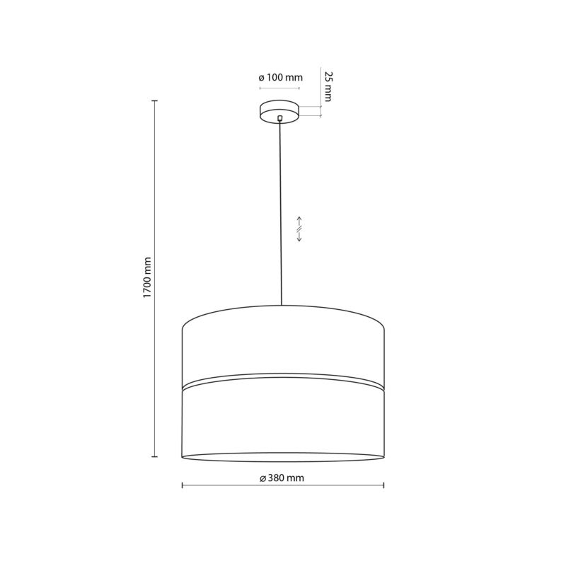 Lampa TK-Lighting Nicol Lampa Wisząca 1 - 1 szt.