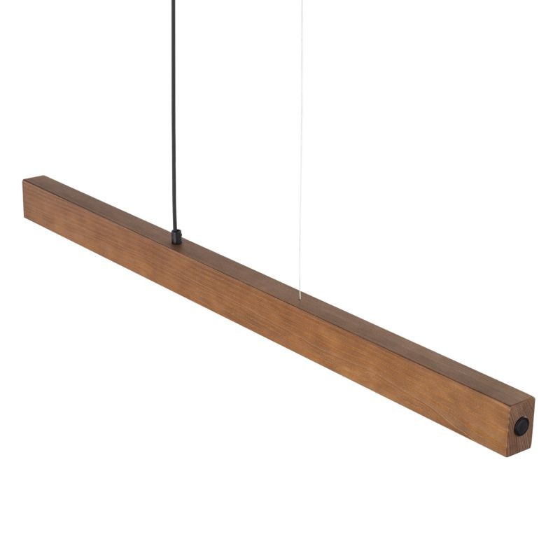 Lampa TK-Lighting Teo Led Orzech Lampa Wisząca drewniana belka 126cm - 1 szt.