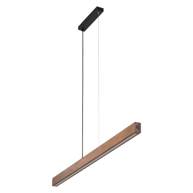 Lampa TK-Lighting Teo Led Orzech Lampa Wisząca drewniana belka 126cm - 1 szt.