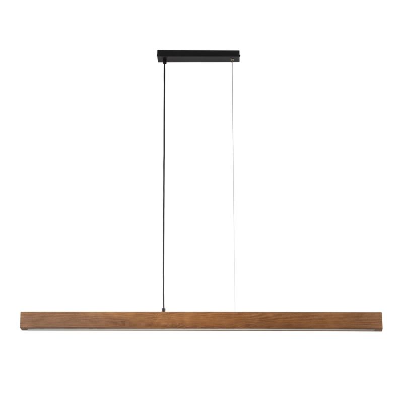 Lampa TK-Lighting Teo Led Orzech Lampa Wisząca drewniana belka 126cm - 1 szt.