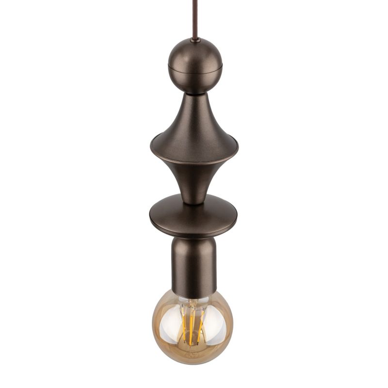 Lampa TK-Lighting Tower Brown Lampa Wiszaca 1Xe27 - 1 szt.