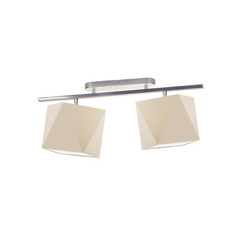 Lampa Volta Light Factory żyrandol plafon sufitowa z abażurami diament Ecru BELARUS P2 1szt.