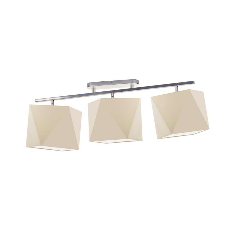 Lampa Volta Light Factory żyrandol plafon sufitowa z abażurami diament Ecru BELARUS P3 1szt.