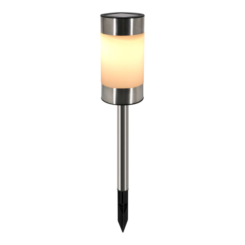 Lampa wbijana solarna RGBW IP44 stal