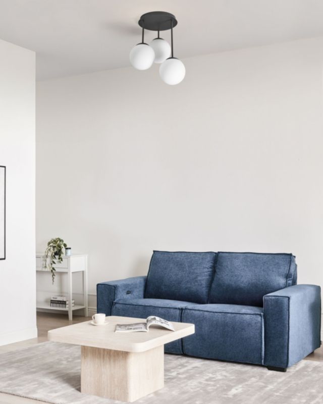 Lampa wisząca 3-punktowa Riana Szkło Czarny 1 szt.
