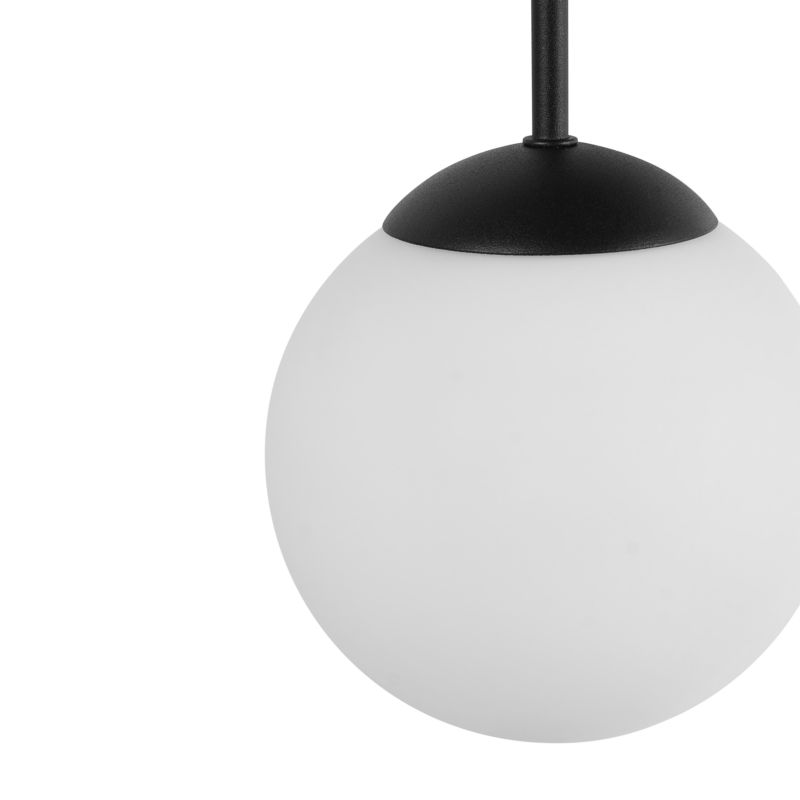Lampa wisząca 3-punktowa Riana Szkło Czarny 1 szt.