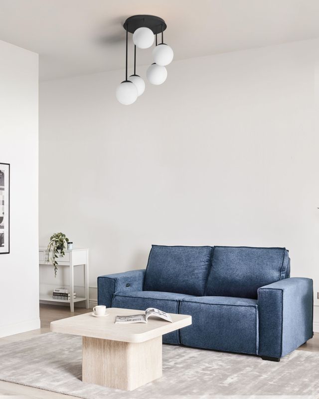 Lampa wisząca 5-punktowa Riana Szkło Czarny 1 szt.