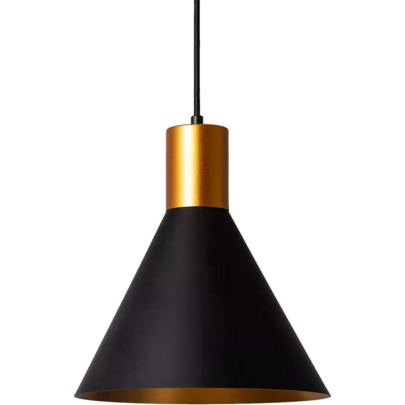 Lampa wisząca Abruzzo Librio czarno-złota punktowa nad stół wyspę bar 1xE27 x 40W 1 szt.