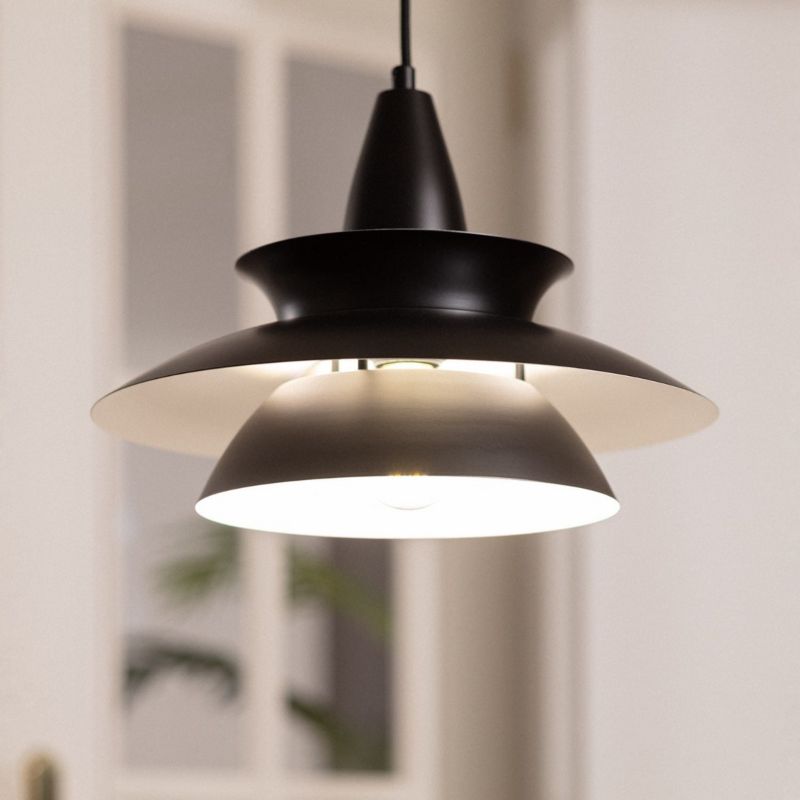 Lampa wisząca Abruzzo Luppo czarno-biała wym: 170 x 33,5 x 33,5 cm 1xE27 x 20W 1 szt.