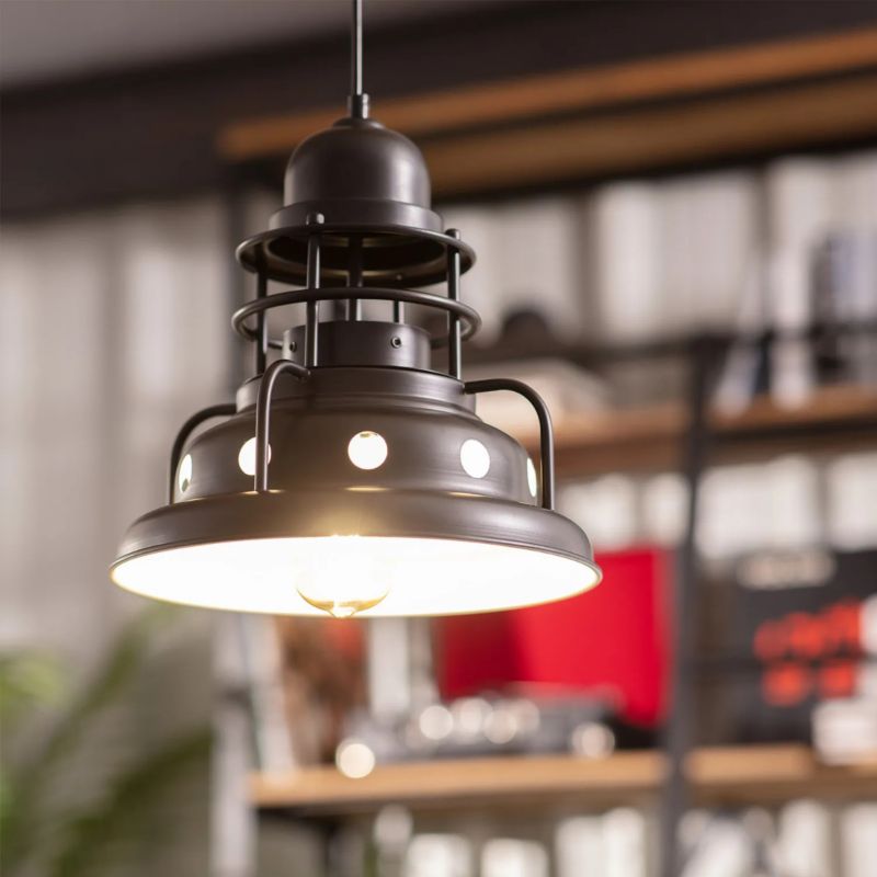 Lampa wisząca Abruzzo Retro 4531 czarno-biała retro 1xE27 x 12W 1 szt.