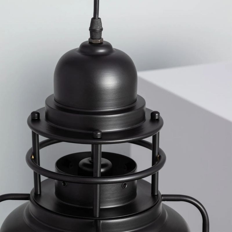 Lampa wisząca Abruzzo Retro 4531 czarno-biała retro 1xE27 x 12W 1 szt.