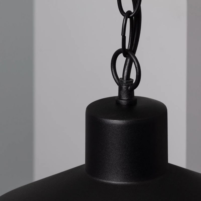 Lampa wisząca Abruzzo Retro 4548 czarna dymione szkło 1xE27 x 40W 1 szt.