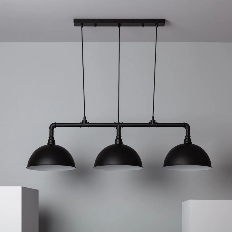 Lampa wisząca Abruzzo Retro 4555 czarna retro 3xE27 x 40W 1 szt.