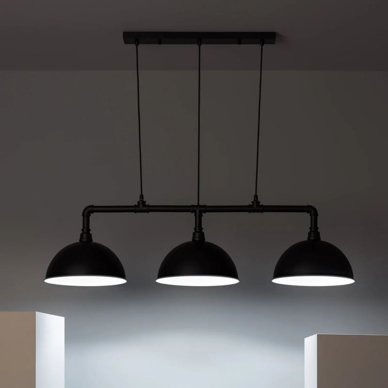 Lampa wisząca Abruzzo Retro 4555 czarna retro 3xE27 x 40W 1 szt.