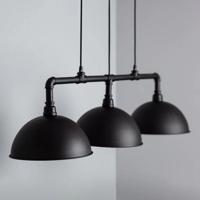 Lampa wisząca Abruzzo Retro 4555 czarna retro 3xE27 x 40W 1 szt.