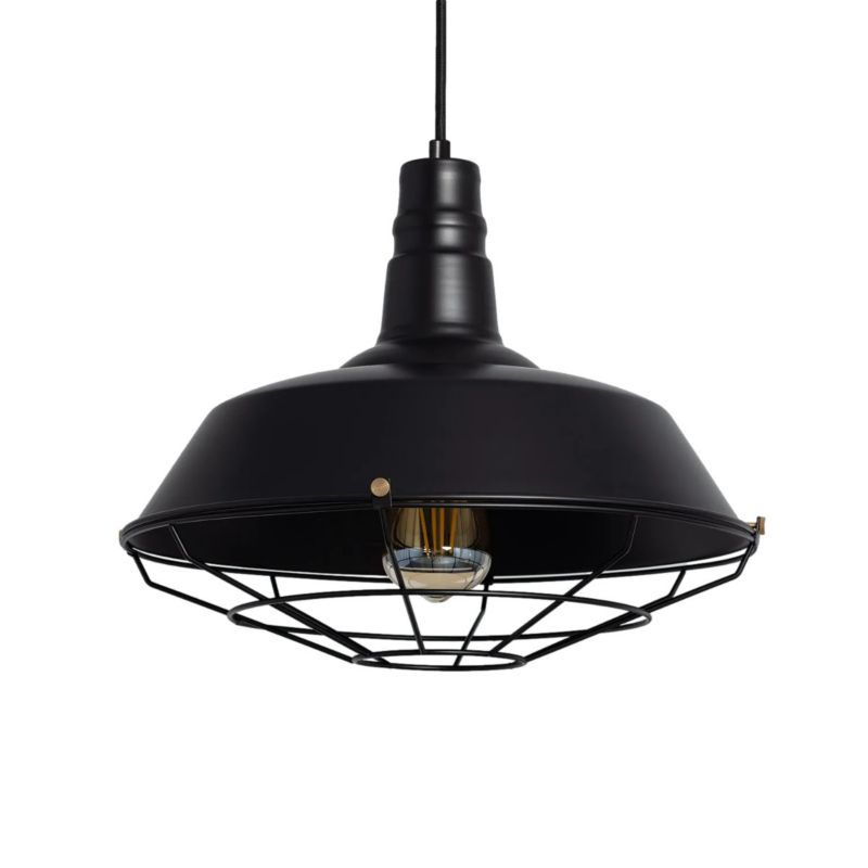 Lampa wisząca Abruzzo Retro 4579 czarna retro 1xE27 x 20W 1 szt.