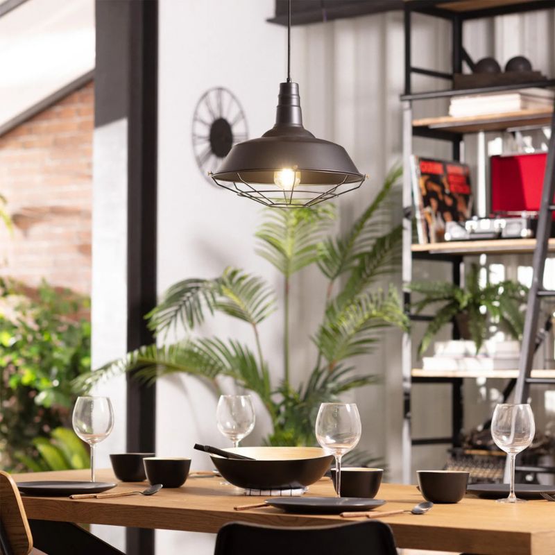 Lampa wisząca Abruzzo Retro 4579 czarna retro 1xE27 x 20W 1 szt.