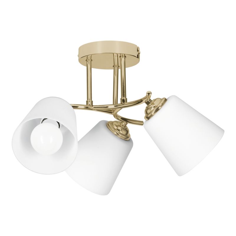 Lampa wisząca Activejet AJE-EMILY 3P GOLD Złoty E27 3x40W 1 szt.