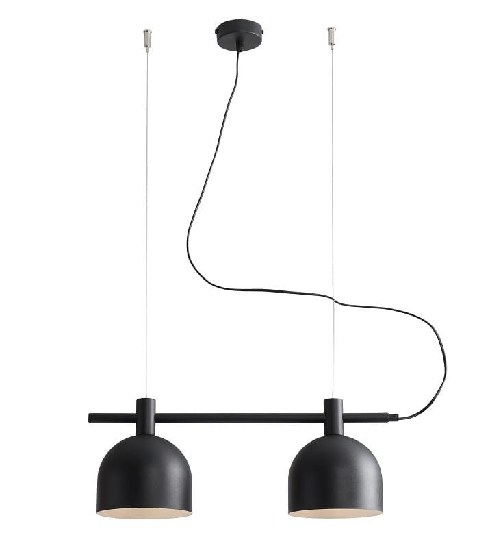Lampa wisząca Aldex Beryl czarna wym: 86 x 52 x 15 cm 2xE27 x 60W 1 szt.