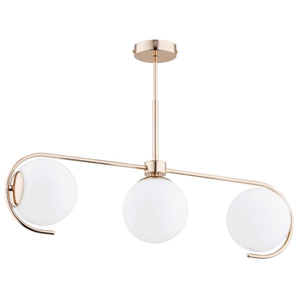 Lampa wisząca Alfa Astana 0857 złoto-biała nowoczesna 3xE14
